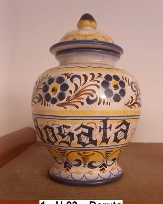 Vaso Farmacia ceramica Deruta  Altezza Cm.23.