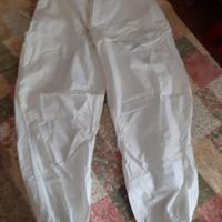 Pantaloni bianchi da hip-hop 