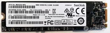 SSD SANDISK M.2 x300s 512 GB m.2 M2 2280 SSD