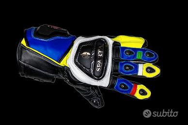 Guanti moto sparta shirin confusion giallo fluo bl