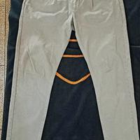 Pantaloni slim da uomo, no.lab verdi a fantasia