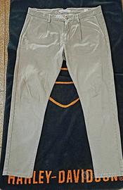 Pantaloni slim da uomo, no.lab verdi a fantasia