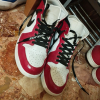 Nike Jordan 1 Chicago custom TG45 quasi nuove