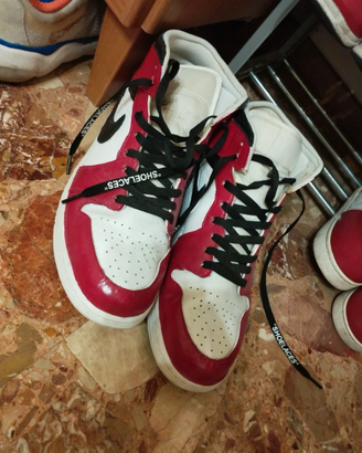 Nike Jordan 1 Chicago custom TG45 quasi nuove