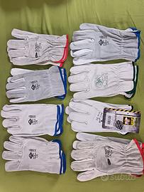 Lotto 8 Paia Guanti in Pelle Taglia 10 Nuovi