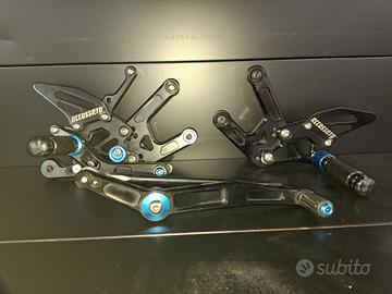 Pedane arretrate Accossato Yamaha r6 06 16