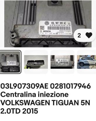 03L907309AE 0281017946 Centralina iniezione VOLKSW
