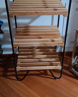 scaffale in legno Ikea 