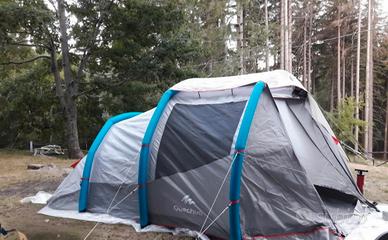 tenda da campeggio 4+1  gonfiabile