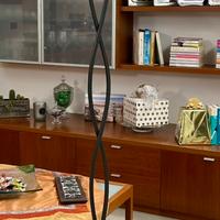 Lampada da terrra in ferro battuto marca “Cantori”