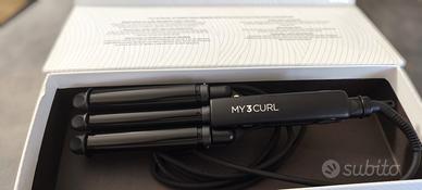Ferro triplo 3 curl piastra capelli professionale