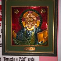 Icona in rame con cornice