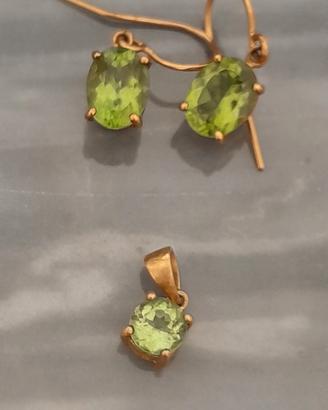 parure in peridoto del kashmir 