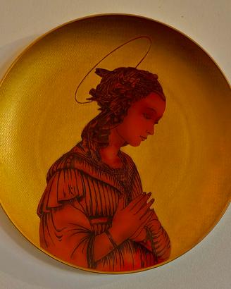 Piatto Porcellana "ORO ZECCHINO" Madonna