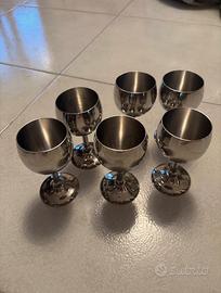 Set 6 bicchieri imco in acciaio