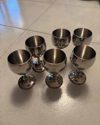 Set 6 bicchieri imco in acciaio