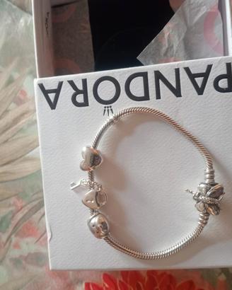 bracciale pandora cm. 18 con charm