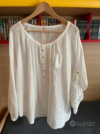 Blusa bianca da donna