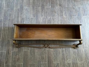 Scaffale / Mensola da Parete con Vasca in Legno