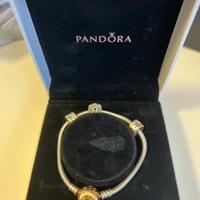 Bracciale pandora con cuore oro