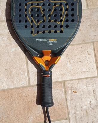 Racchetta Padel Black Crown Patron Gold 12k