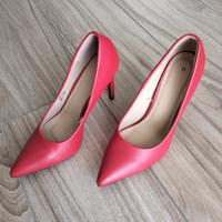 Scarpe rosse décolleté con tacco alto