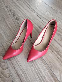 Scarpe rosse décolleté con tacco alto