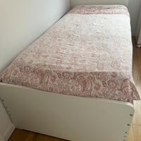 Letto singolo con contenitori ikea