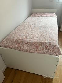 Letto singolo con contenitori ikea