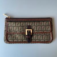 Pochette FENDI  in Tela Zucchino