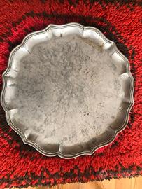 Grande Vassoio/Piatto Portata 34cm Peltro Massicci