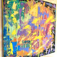 Quadro su tela colorato