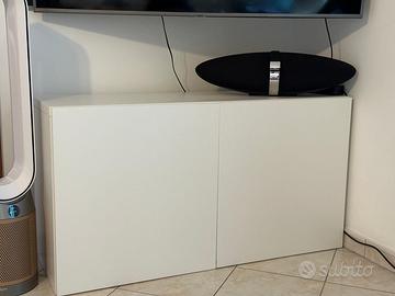 Mobile Ikea Bestå bianco 120x42x64 cm + supporto