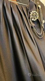 Guarapo black dress abito satin 