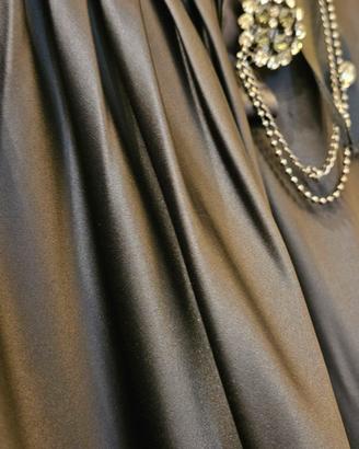 Guarapo black dress abito satin 