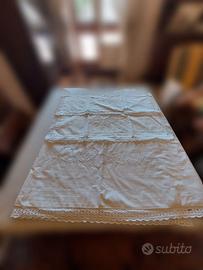 Set Lenzuolo Matrimoniale vintage ricamato 900 new