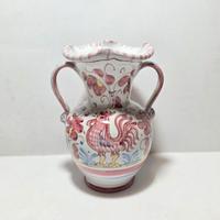 Vasetto biansato in ceramica galli Grazia Deruta 