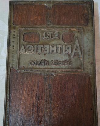 Antica Matrice Tipografica Aritmética (1920-1950)