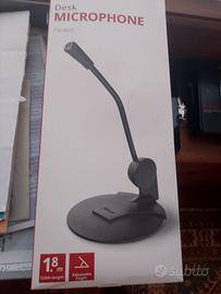 microfono da tavolo con supporto anche x p.c.