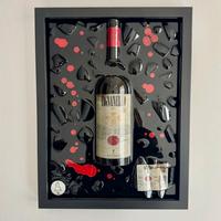 Quadro con bottiglia Tignanello