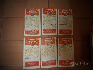 Lotto di 25 mappe Strade d'Italia