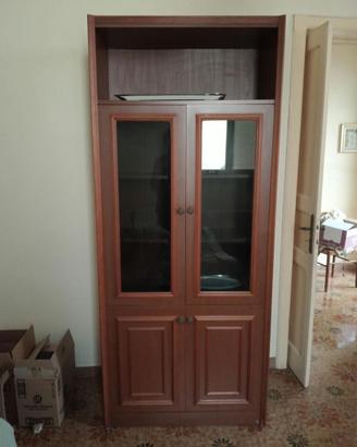Vetrina in legno vintage