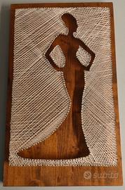 Lady string art