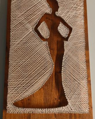Lady string art