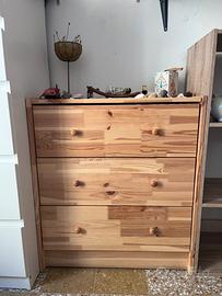 Cassettiera in legno