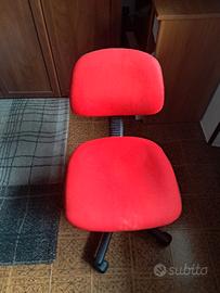 Sedia girevole regolabile