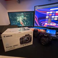 canon eos 1300 d + 50mm