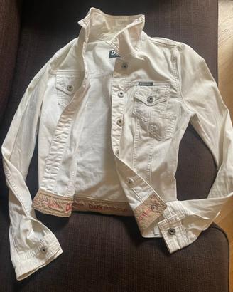 Giacca jeans bianca Dolce & Gabbana