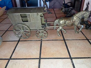 carrozzone zingaro in ottone 