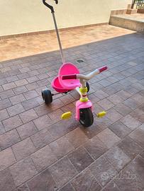 SMOBY - Triciclo Be Fun Rosa, Evolutivo, + 15 mesi